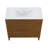 Cascade 36 in. Brown oak Bathroom Vanity With White, 3-Hole Ceramic Sink Top-100841269-100841266