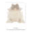Irfa Handmade Light Brindle Cowhide Rug with Suede Backing-24176590