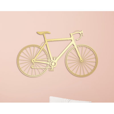 Metal Bike Wall Art, Bicycle Metal Wall Hanging Decor for Cycling Lovers