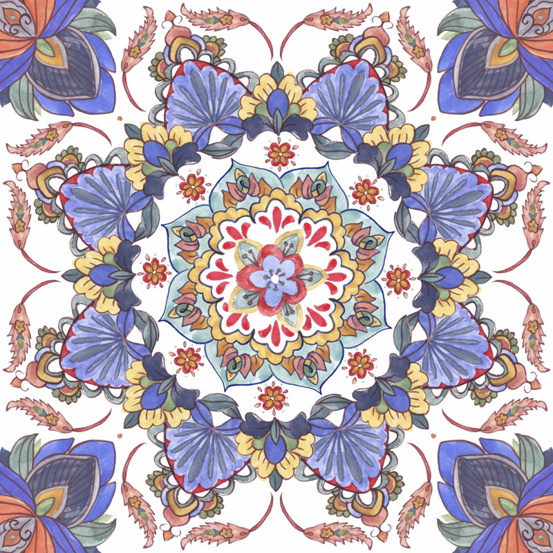 Mandala méditation II, H 12 po x l 12 po