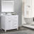 36'' Single Bathroom Vanity with Carrara Marble Top