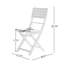 Ensemble de salle à manger pliable Positano, blanc-1119206595