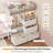 Triple Bed, Upper Bunk Is Full Size, Lower Bunk Is Twin Size, With 8 Storage Drawers, 3 Open Storage Boxes And 3 Open Shelves, Led Lights, Safety Rails And Ladder, Metal Base, White-751576932