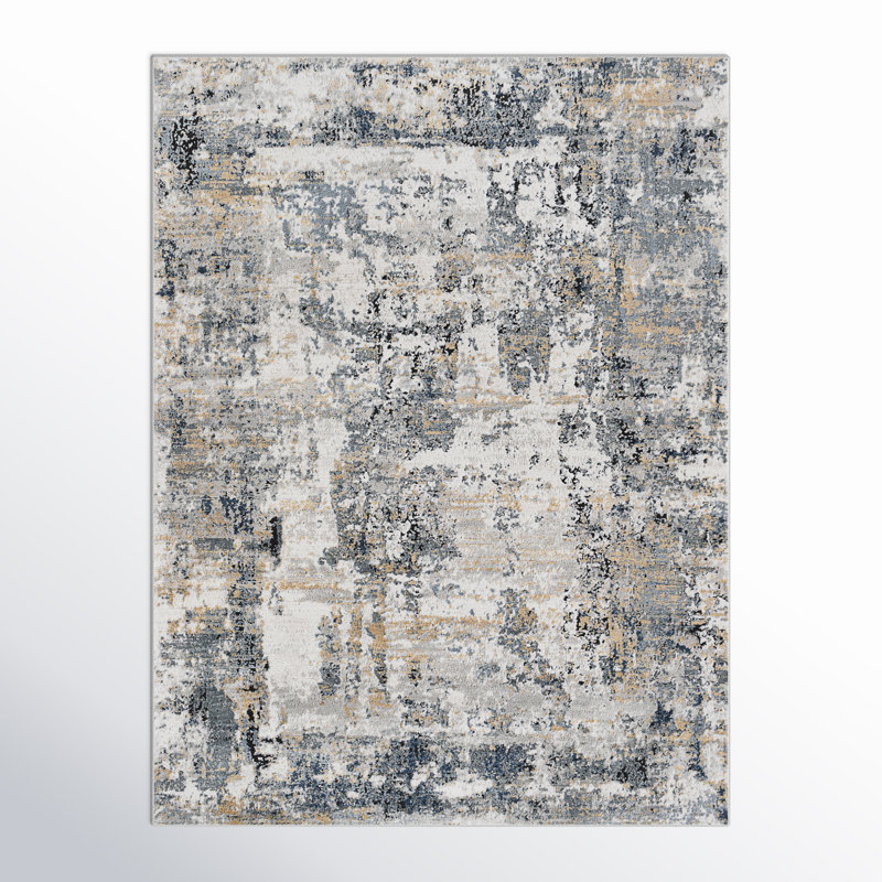 Mckain Abstract Indoor Rug, Rectangle 9' x 12'