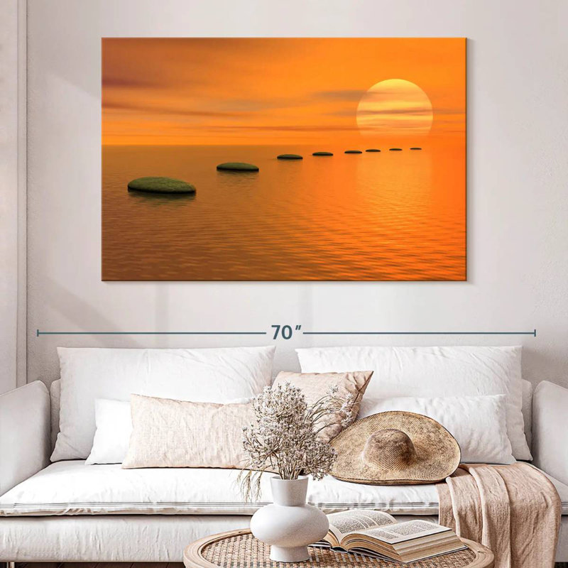 Kerrick Sunset Stepping Stones, 34" H x 51" W