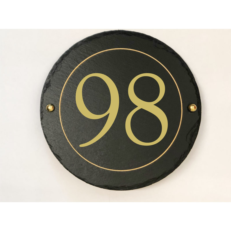 Easingwold 24cm H Stone House Number, 98
