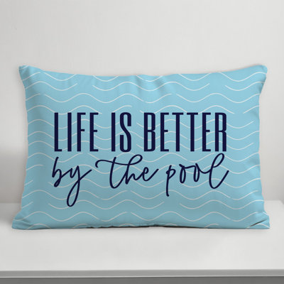 Abstract Outdoor Reversible Throw Pillow