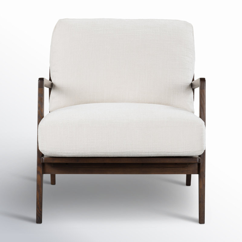 Fauteuil Carmelo, Natté crème Crosshatch