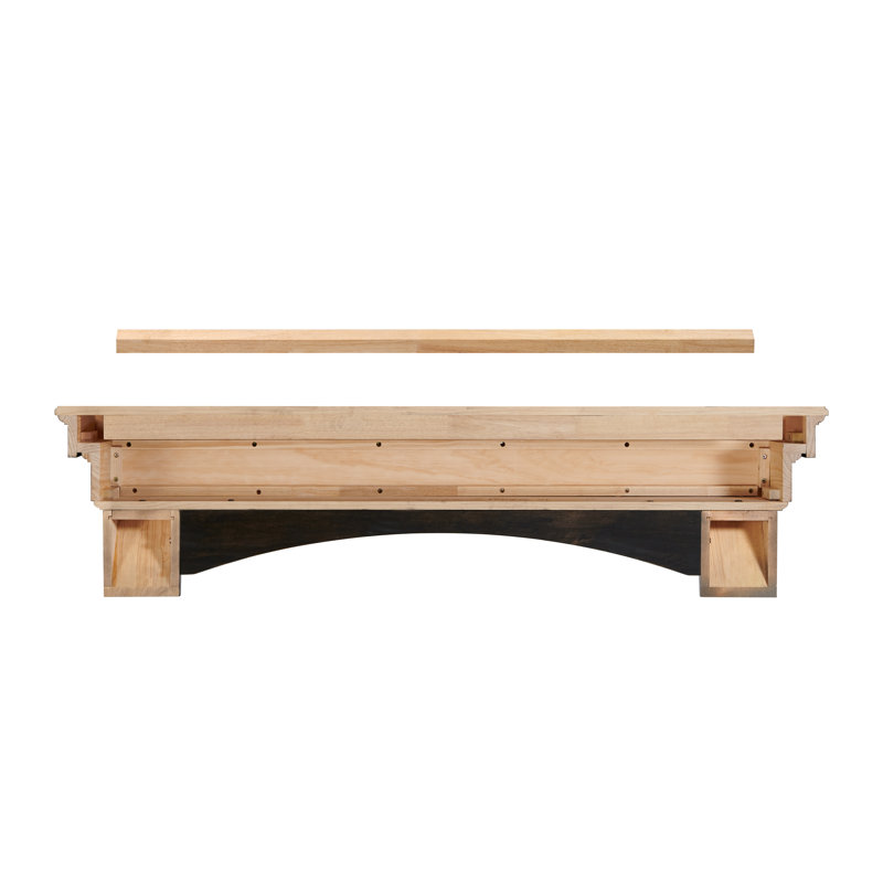 The Celeste Fireplace Mantel Shelf, Espresso, 60"