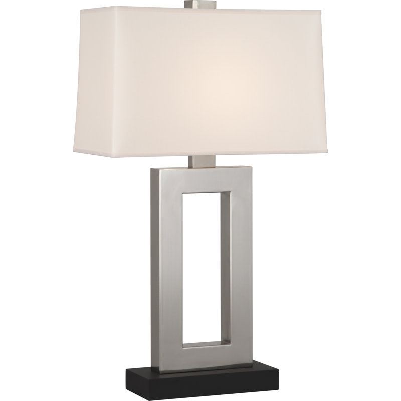 Doughnut Table Lamp, Antique Silver