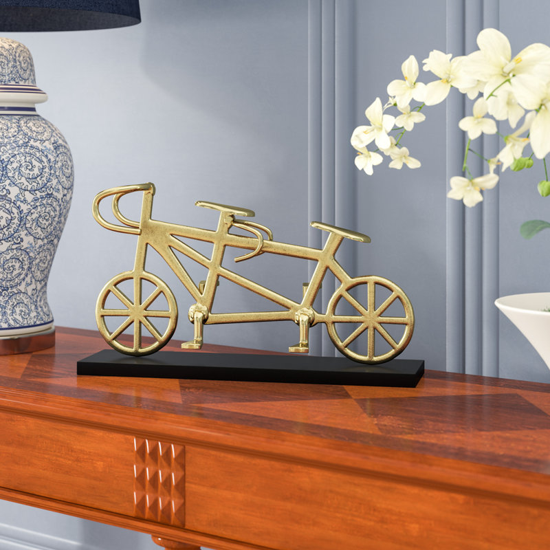 Vélo en métal pour deux sculpture Ahren