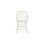 119.38cm H Upholstered Metal Slat Back Side Chair in Gold