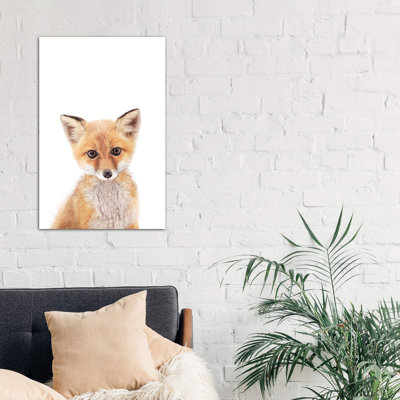 Baby Fox - Wrapped Canvas Print