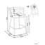Aylena Upholstered Counter Stool with Metal Frame-859223854