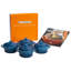 Le Creuset Stoneware Set of 4 - 8 oz. Mini Round with Lids and Cookbook-10538312