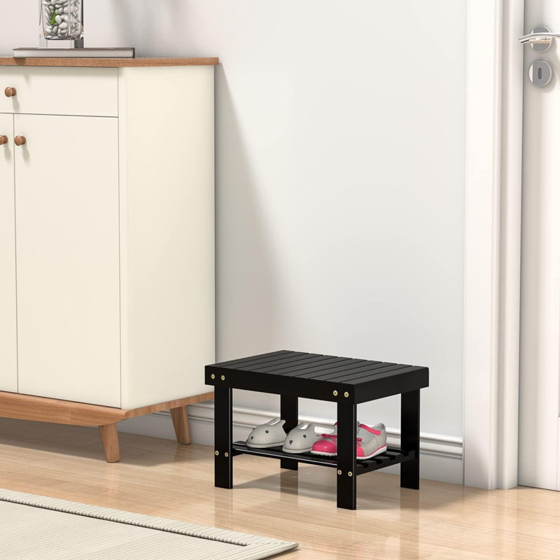 15.9'' W Bamboo Shower Bench