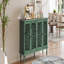 Buffet 60 ", bois antique, sculptures florales pour le salon - standard-130482528