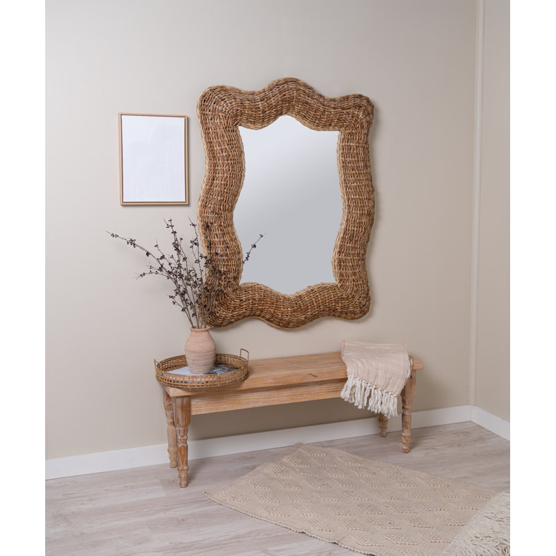 Incy Banana Leaf Wavy Mirror