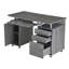 Bureau d'ordinateur complet avec rangement, gris-1385355027