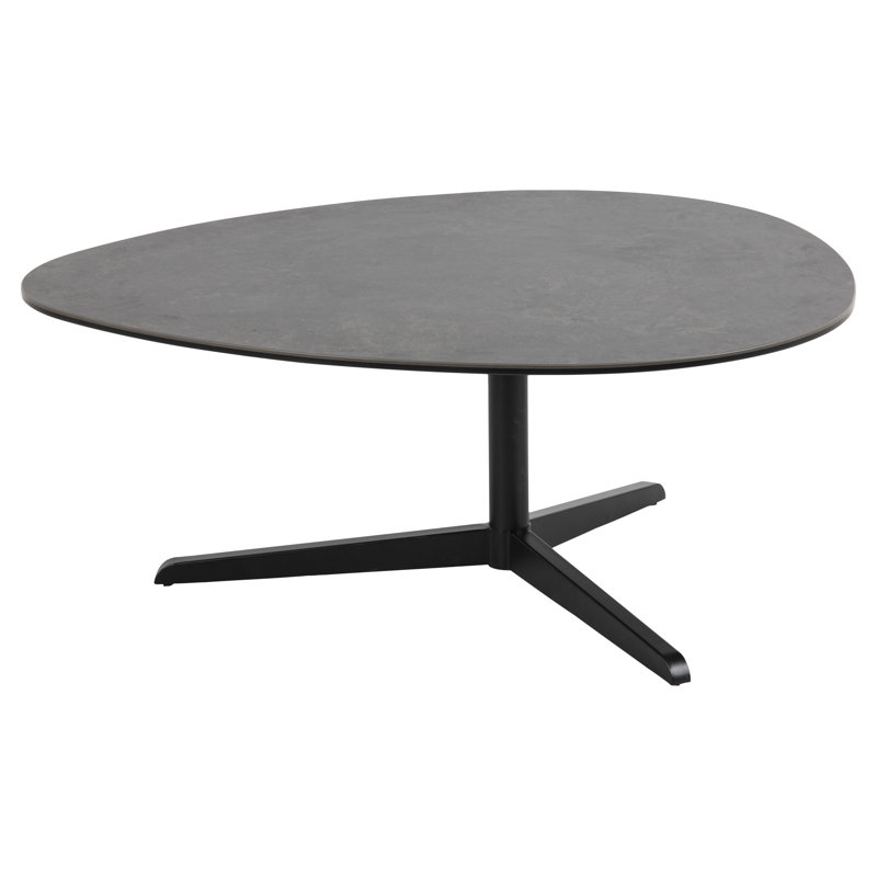 Barnsley Pedestal Coffee Table, Black, 41cm H x 100cm W x 95cm D
