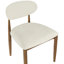 Chaise d'appoint de salle à manger rembourrée en tissu Eligah Performance-834709498-834709496