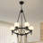 6-light  Dimmable Sputnik Modern Linear Chandelier