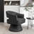 Kiersten Faux Leather Swivel Barrel Chair-94889860-120842945