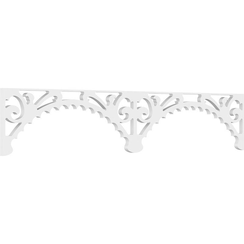 Genova Architectural Grade PVC Running Trim, 8" H x 48" W x 0.63" D