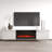 Gofried 72" Modern TV Stand with Electric Fireplace, High Gloss Finish, Wall-Mounted-1140122664