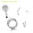 8 Shower Head - 4.7" With Spray, Jet And Rain Modes, 59" Stainless Steel Hose Refreshing Bathing Time Adjustable In Head, Optimal Showering-118625466