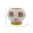 Stoneware Ceramic Planter with Decorative Face Design and Elevated Base for Modern Contemporary Decor-165248137