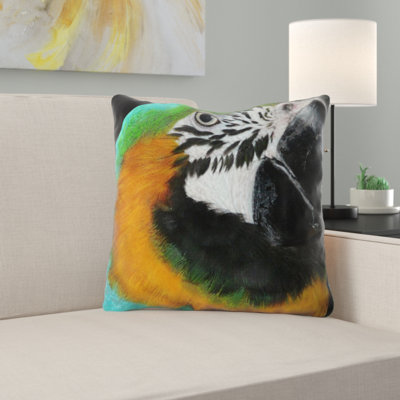 Coussin perroquet