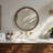 24'' Leyburn Modern Round Solid Wood Dark Walnut Framed Wall Mounted Mirror For Bathroom&Bedroom-146597776-146597805