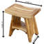 Banc de douche en teck de 18 po de largeur