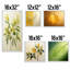 Feuilles vertes en minimalisme I - ensemble de 5 impressions sur feuilles-732681412
