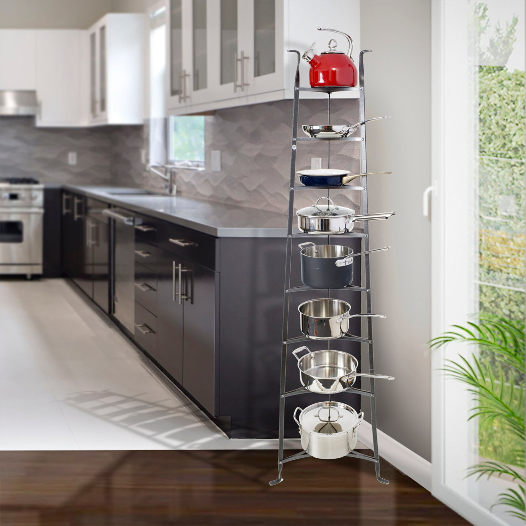 Handcrafted 8-Tier Gourmet Cookware Stand Enclume