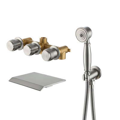 Calliope Wall Waterfall Faucet with Diverter