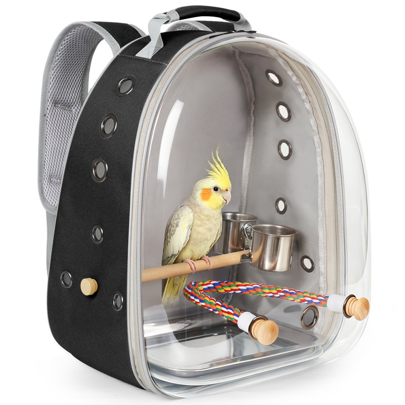 Pet Carrier with 2 Doors, Noir