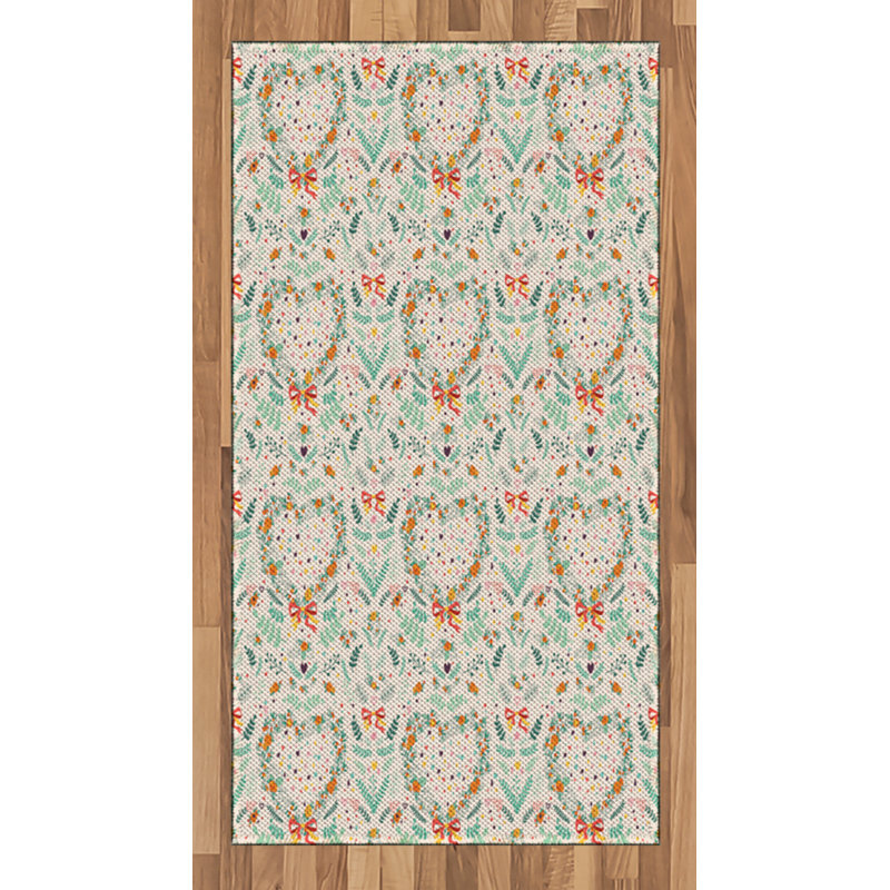 Tapis décoratif à longues fibres en fibre de polyester, Rectangle 2 pi 7 po x 5 pi