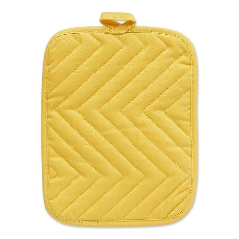 Manique en pierre matelassée, Jaune