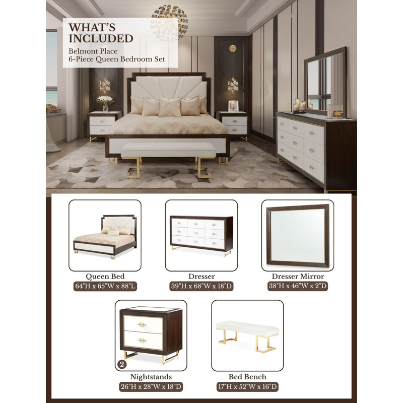 Belmont Place Bedroom Set, Queen
