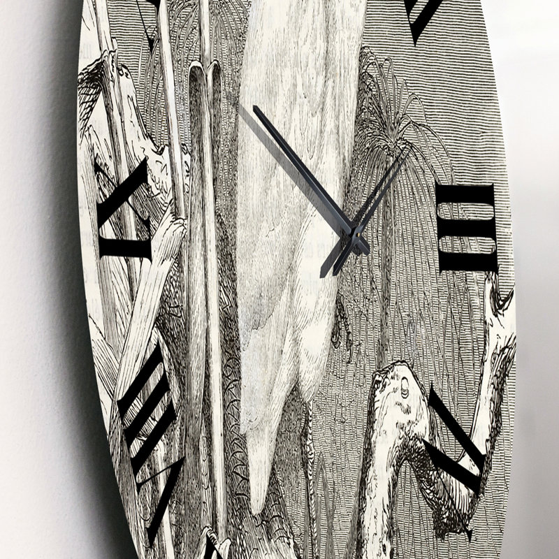 Little Egret Bird - horloge murale maison de campagne, Petit