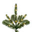 7.5' H Lighted Artificial Pine Christmas Tree