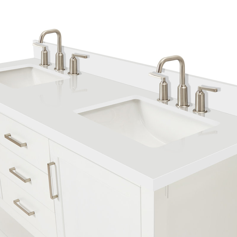 Bayhill 61'' W Double Vanity, White