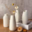 Ensemble de 12 petits vases blancs, vases à bourgeons blancs en vrac pour herbes de la pampa, décoration de centre de table de mariage, style bohème moderne pour vase rustique