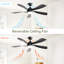 52 Inch Modern Ceiling Fan With 3 Color Dimmable 5 ABS Blades Remote Control Reversible DC Motor With Led Light-890486635-890486633