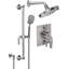 Descanso 1.8 GPM Styletherm 0.5" Thermostatic Shower System with Showerhead and Handshower on Slide Bar-424822437-458342619