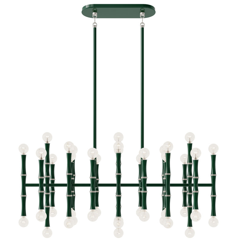 Kane Pendant Light, Jungle/Polished Nickel