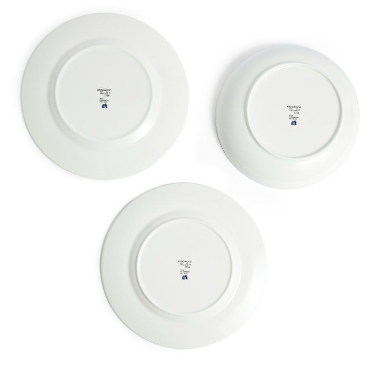 Wild Strawberry Inky Blue Dinnerware 8 Pieces