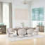 Stoehrs 24.8" Wide Modern Cream Fabric Dining Chair